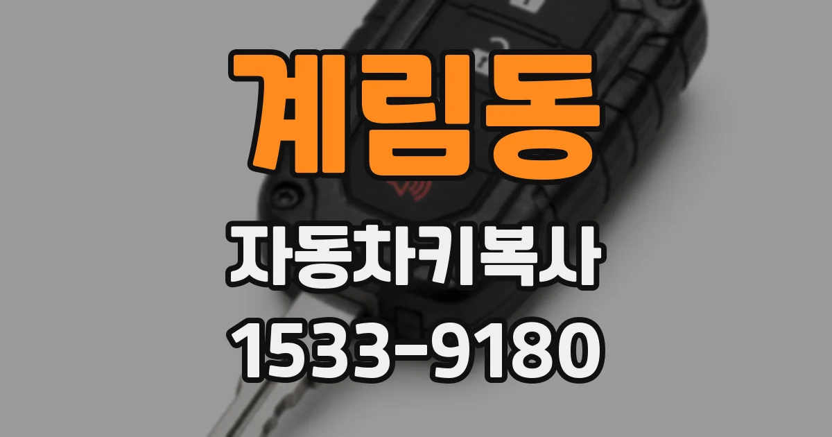 계림동 자동차키복사