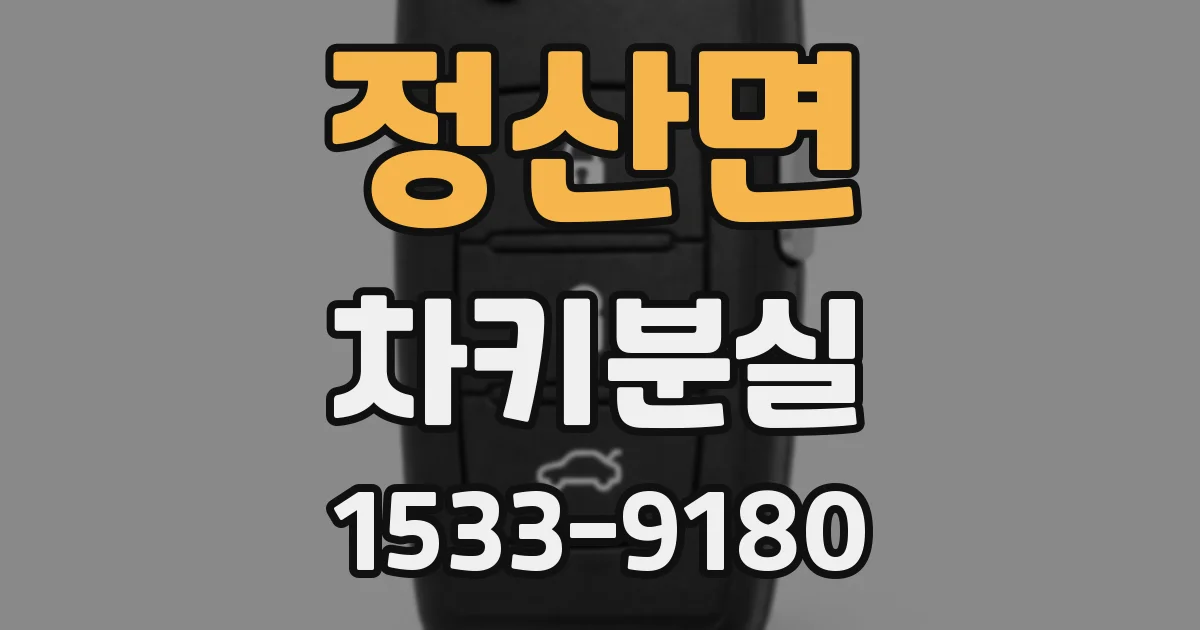 정산면 차키분실