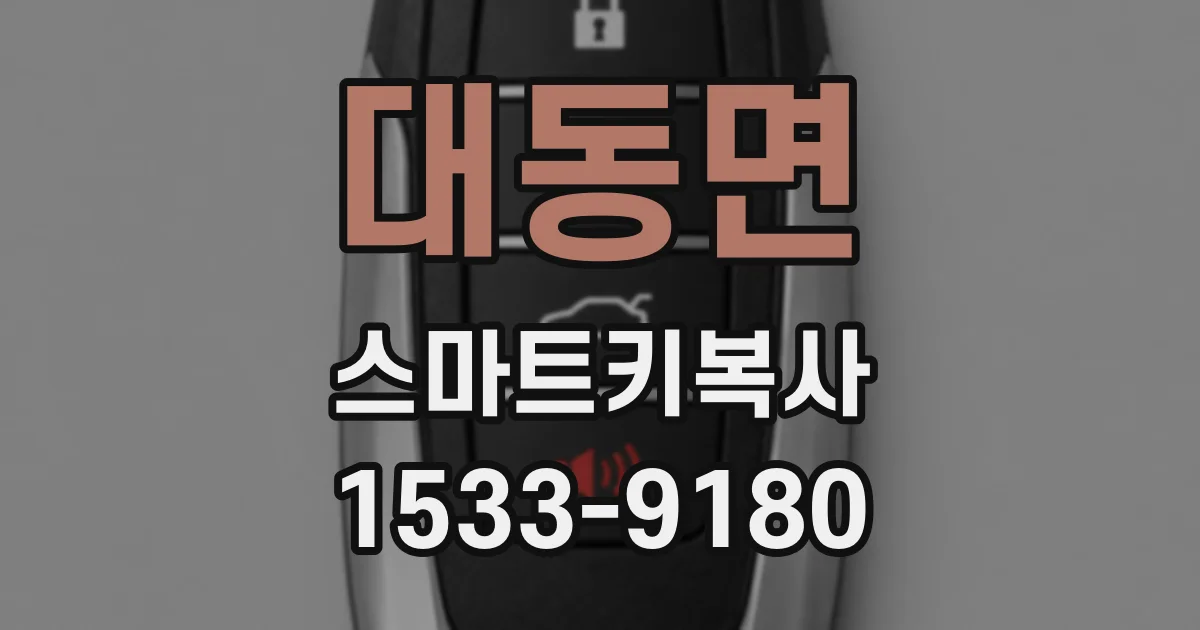 대동면 스마트키복사