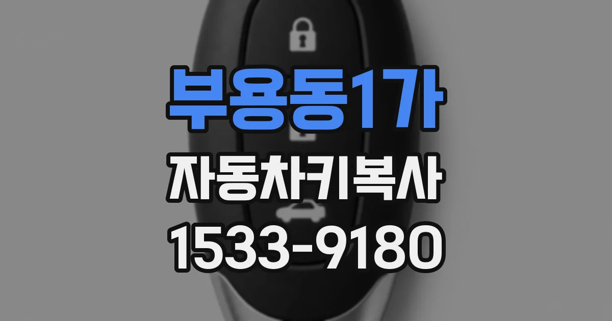 부용동1가 자동차키복사