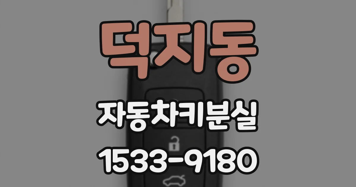 덕지동 자동차키분실