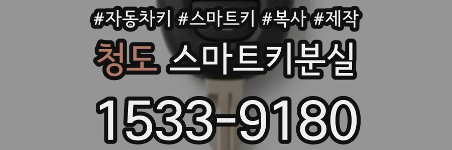청도 스마트키분실