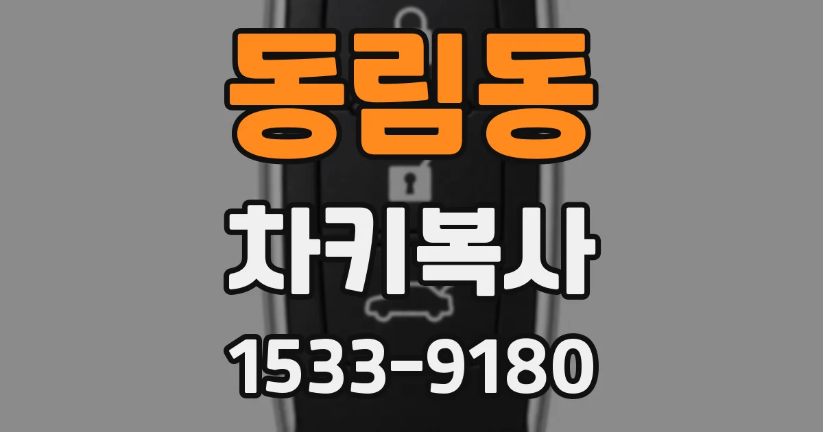 동림동 차키복사