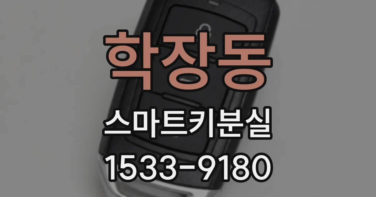 학장동 스마트키분실