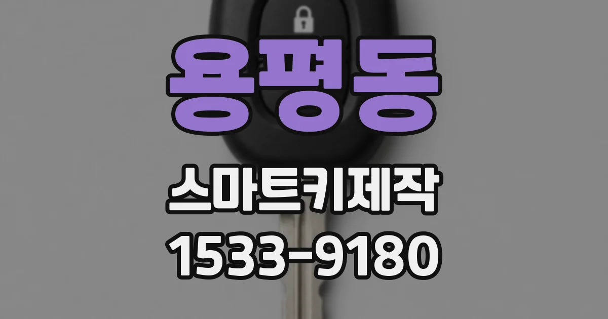 용평동 스마트키제작