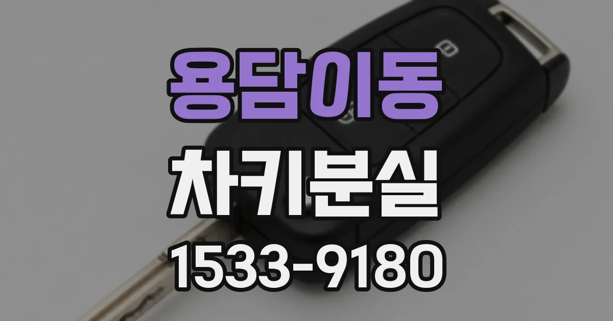 용담이동 차키분실