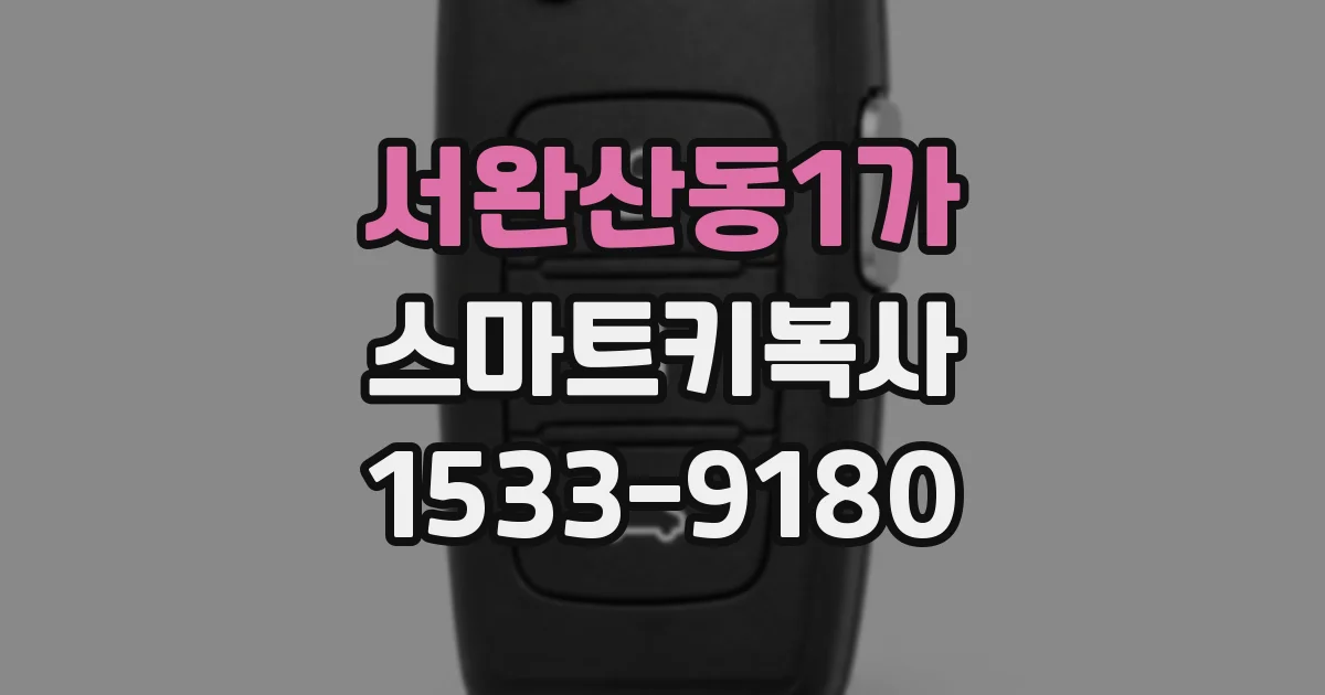 서완산동1가 스마트키복사