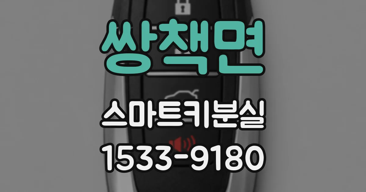 쌍책면 스마트키분실