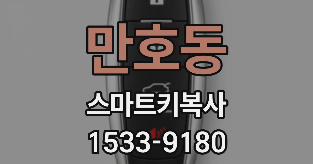 만호동 스마트키복사