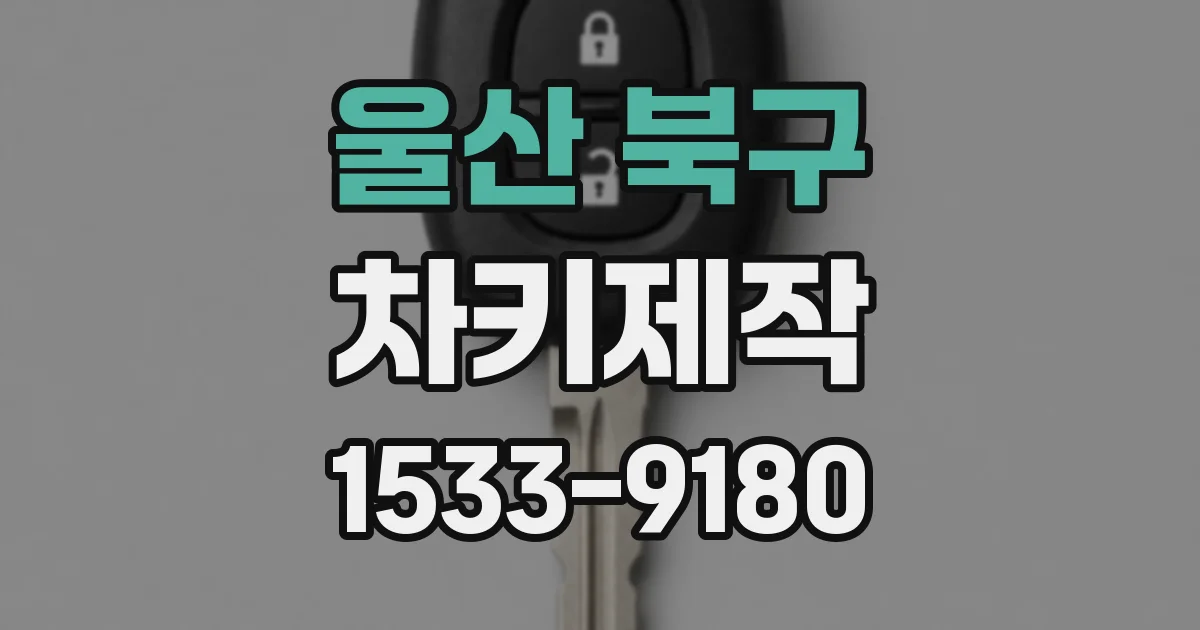 울산 북구 차키제작