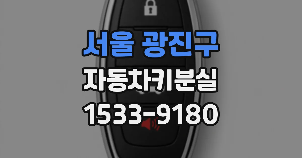 서울 광진구 자동차키분실
