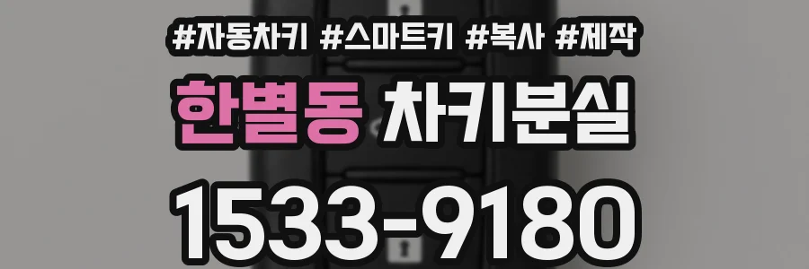 한별동 차키분실