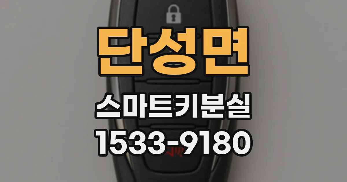 단성면 스마트키분실