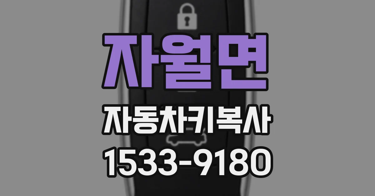 자월면 자동차키복사
