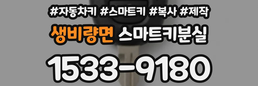 생비량면 스마트키분실