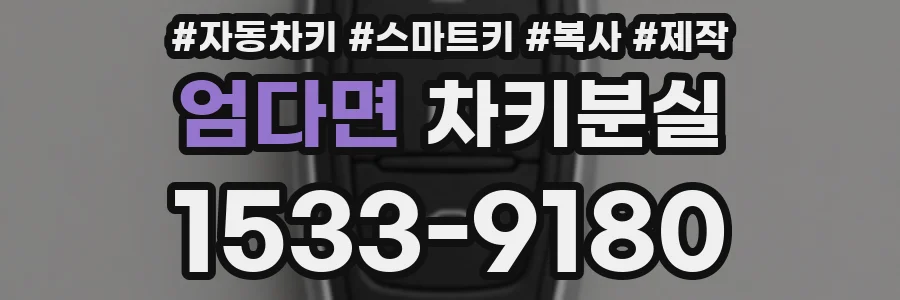 엄다면 차키분실