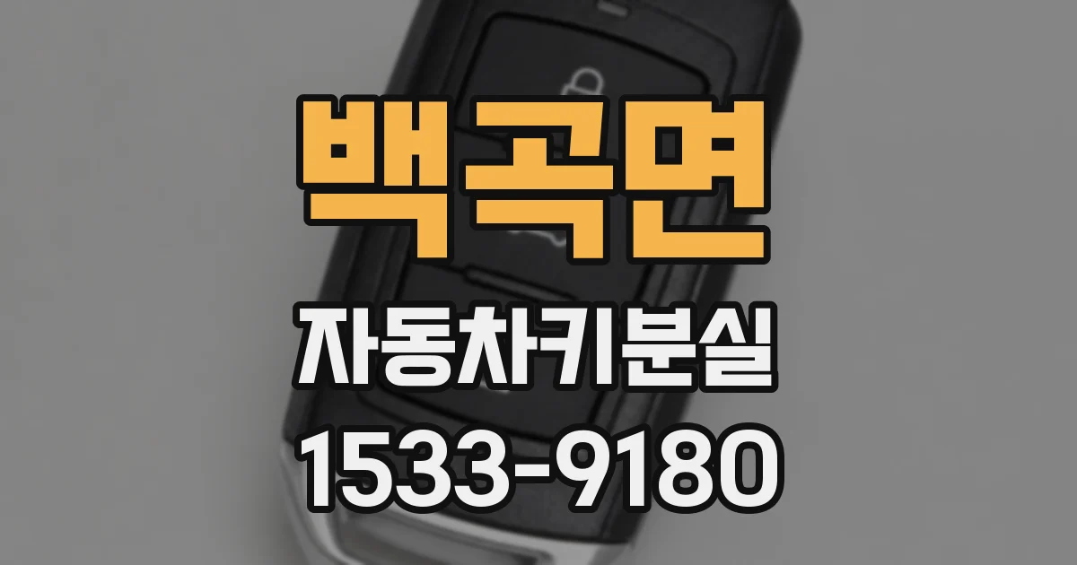 백곡면 자동차키분실