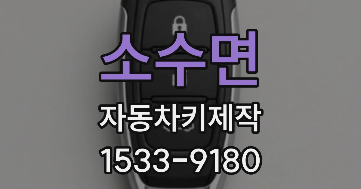 소수면 자동차키제작