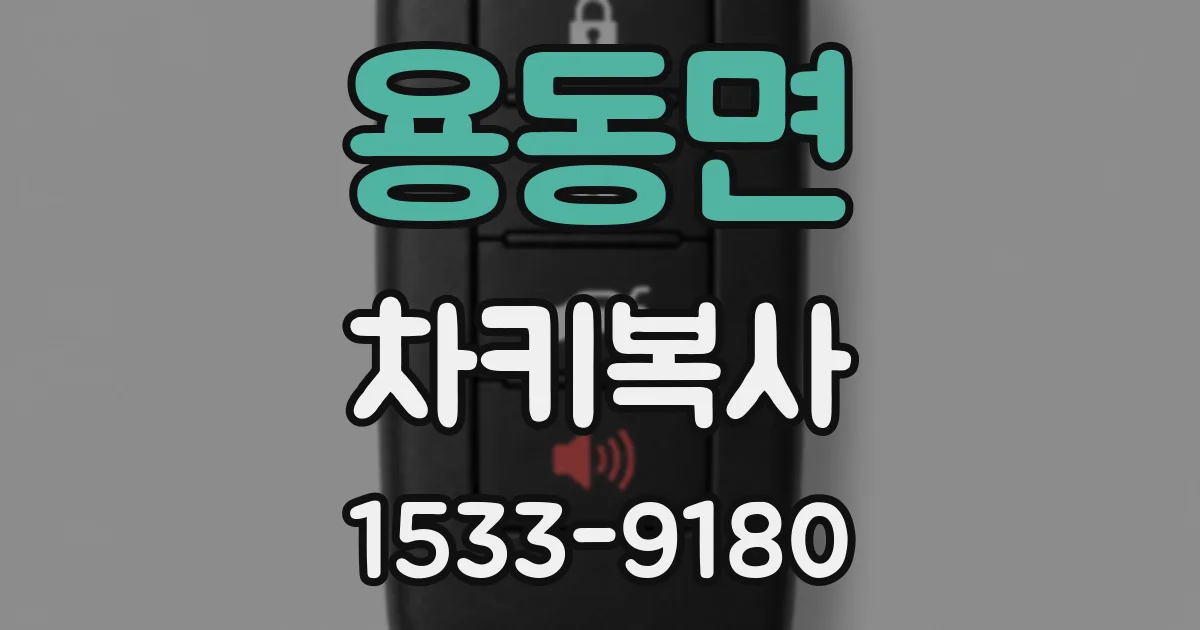 용동면 차키복사