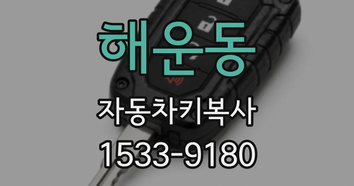 해운동 자동차키복사