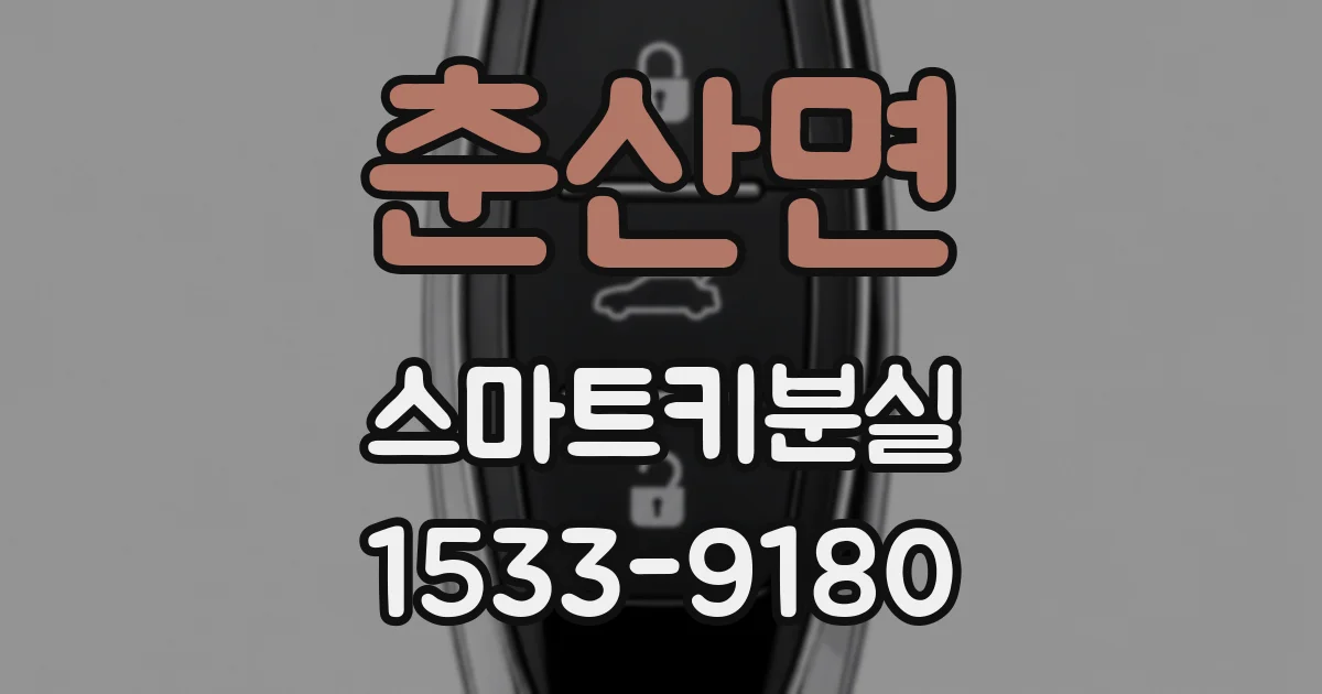 춘산면 스마트키분실