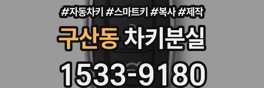 구산동 차키분실