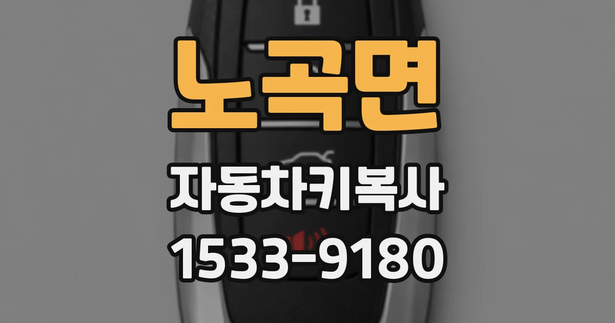 노곡면 자동차키복사