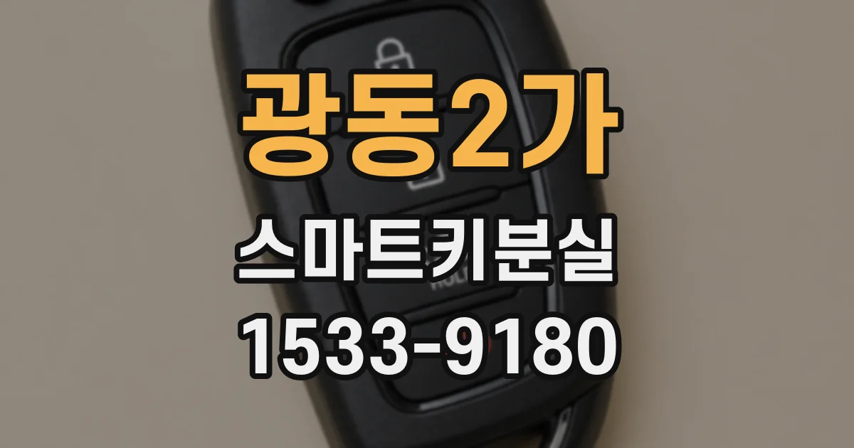 광동2가 스마트키분실