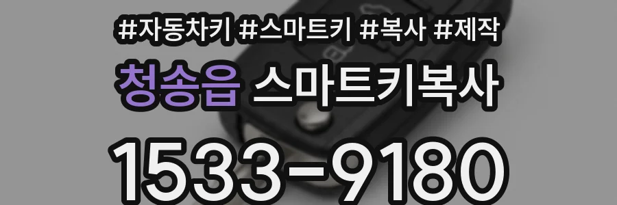 청송읍 스마트키복사