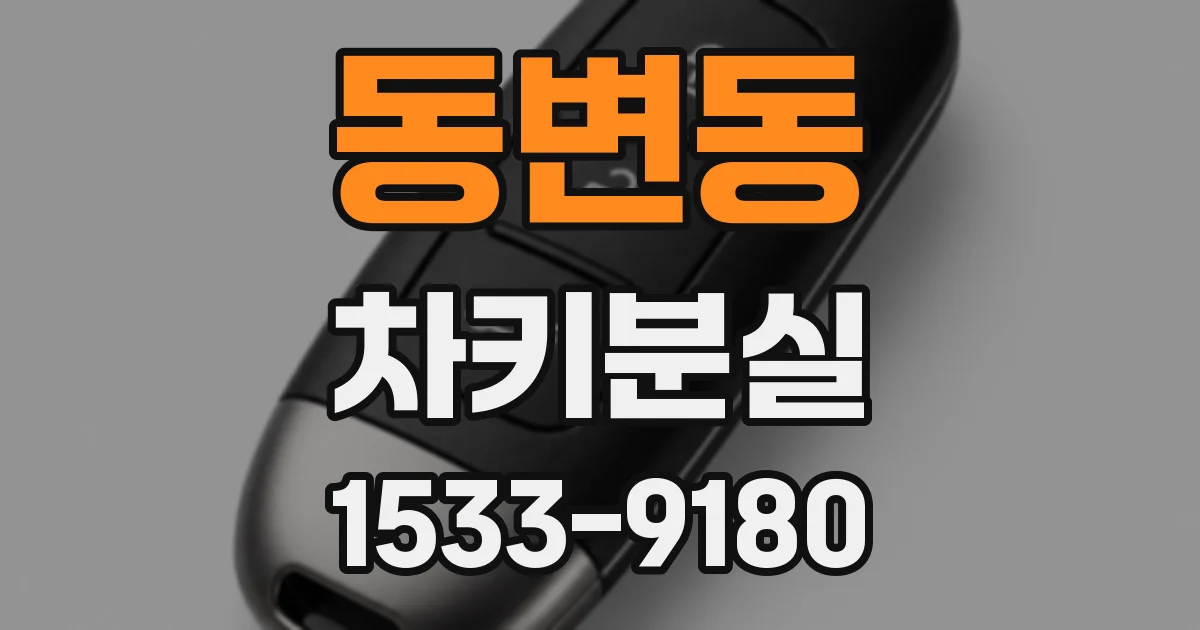 동변동 차키분실