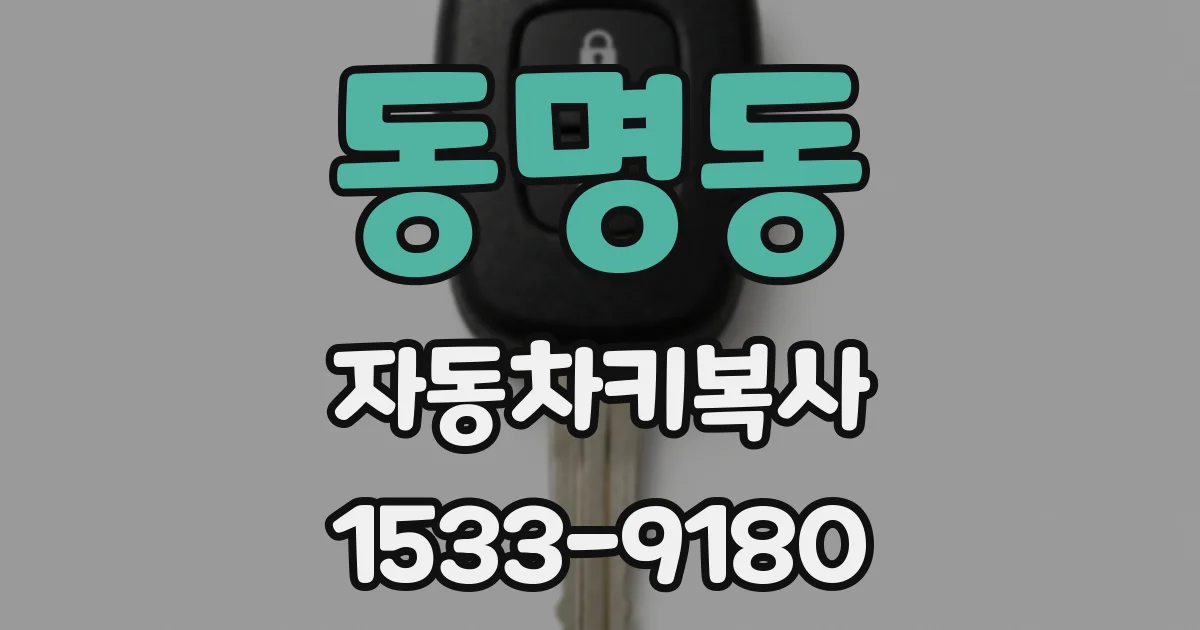 동명동 자동차키복사