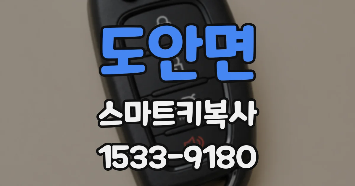 도안면 스마트키복사