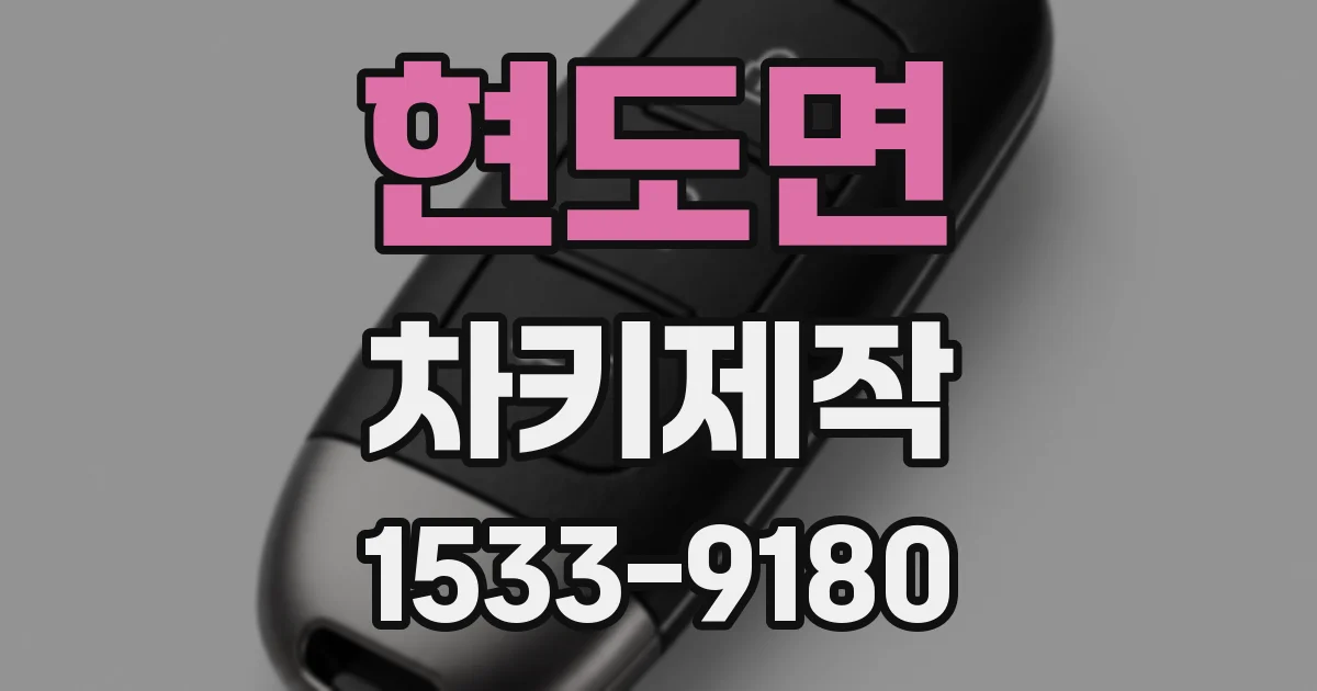현도면 차키제작