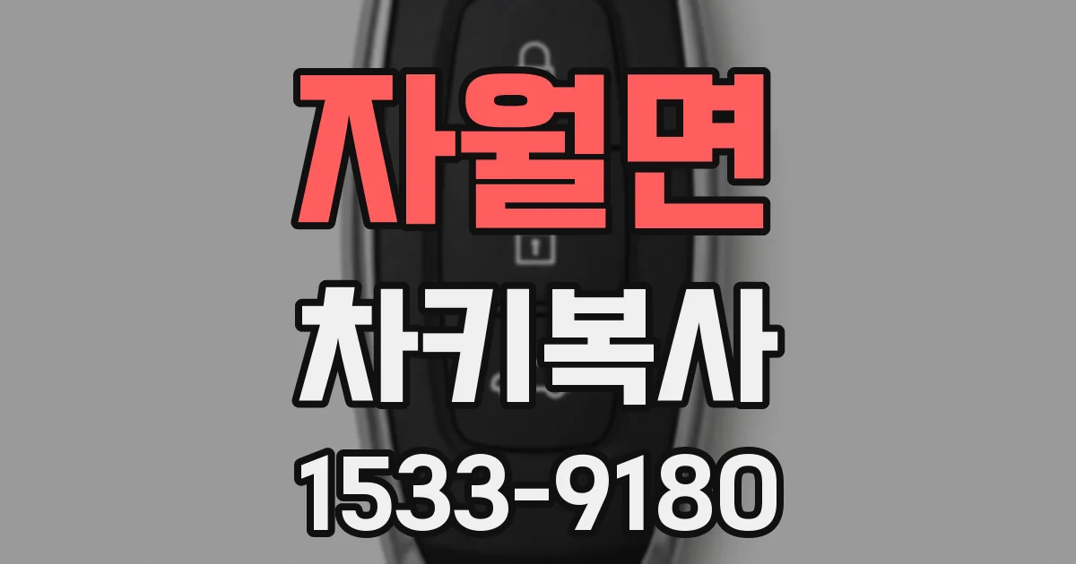 자월면 차키복사