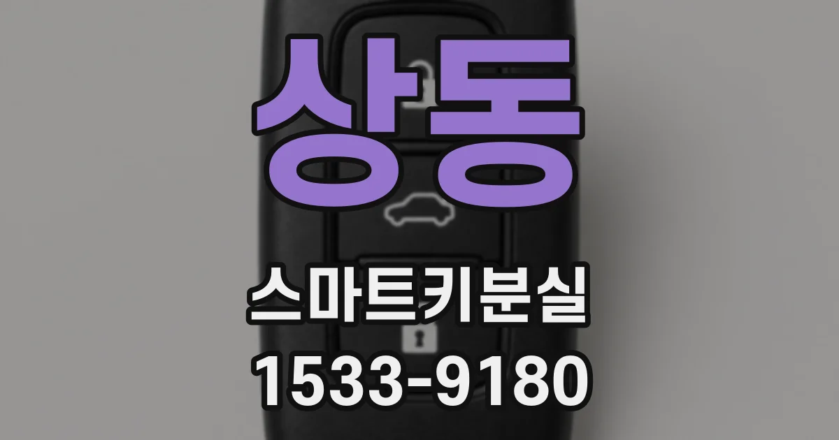 상동 스마트키분실