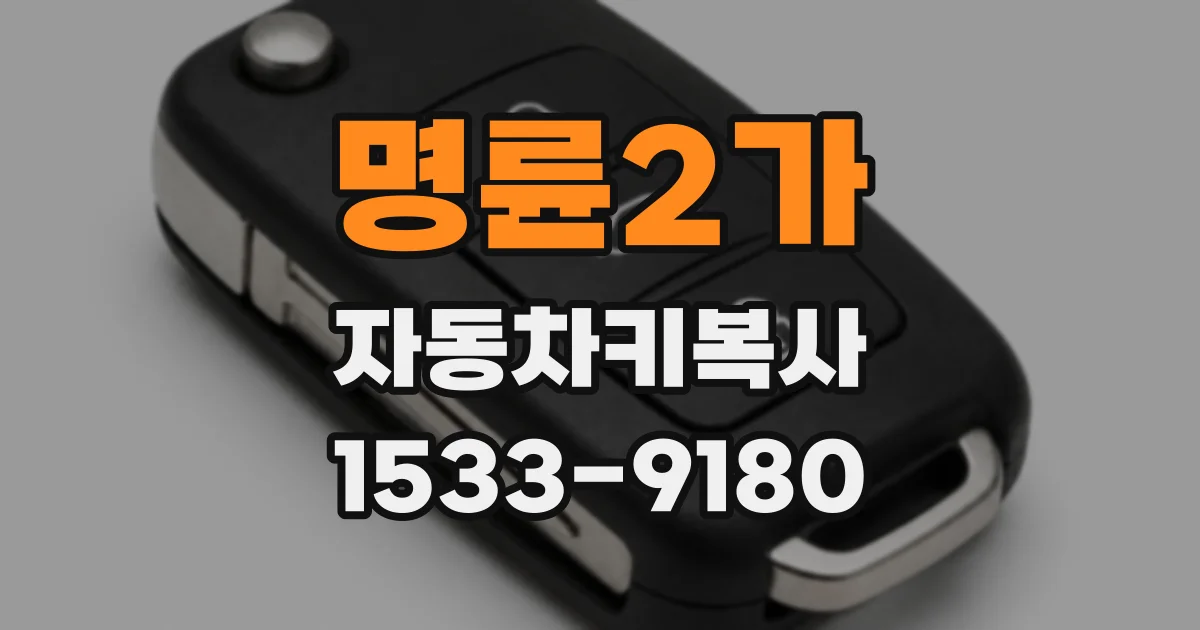 명륜2가 자동차키복사