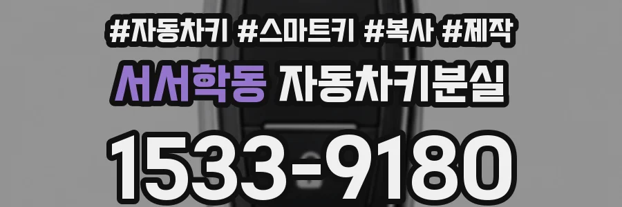 서서학동 자동차키분실