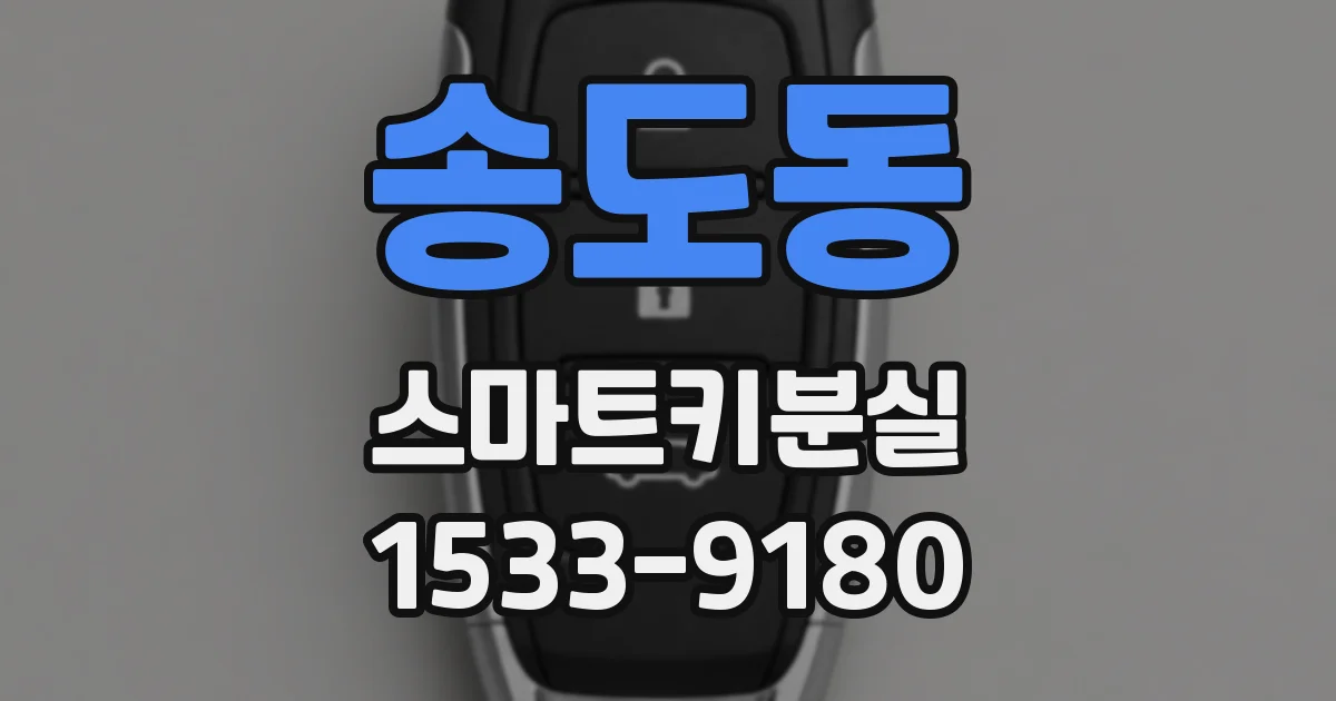 송도동 스마트키분실