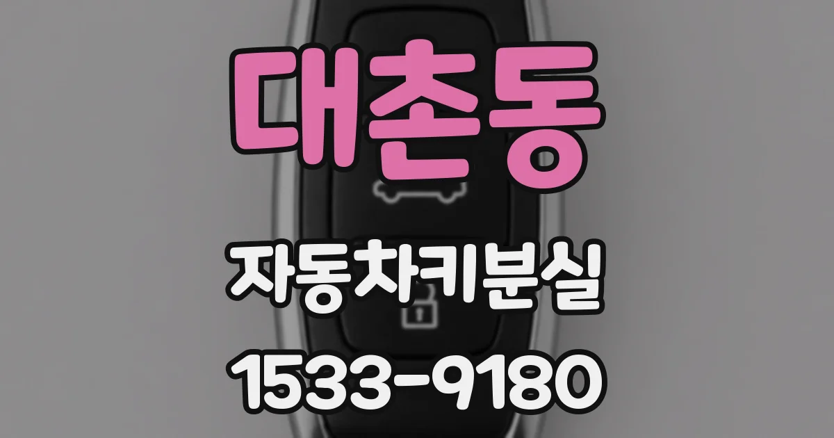 대촌동 자동차키분실
