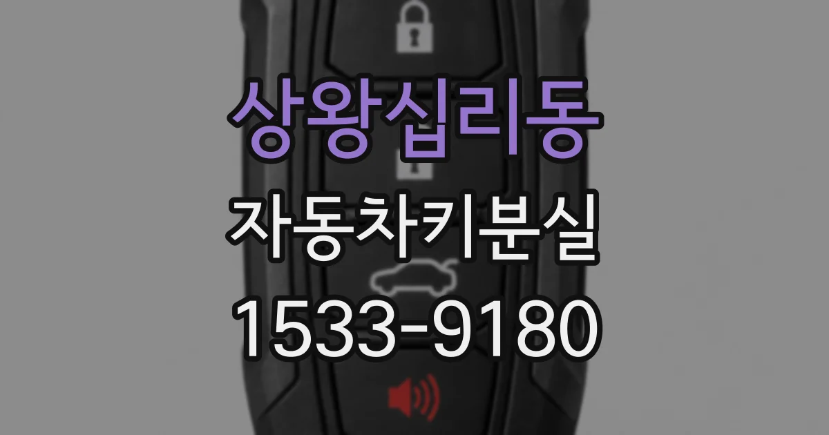 상왕십리동 자동차키분실