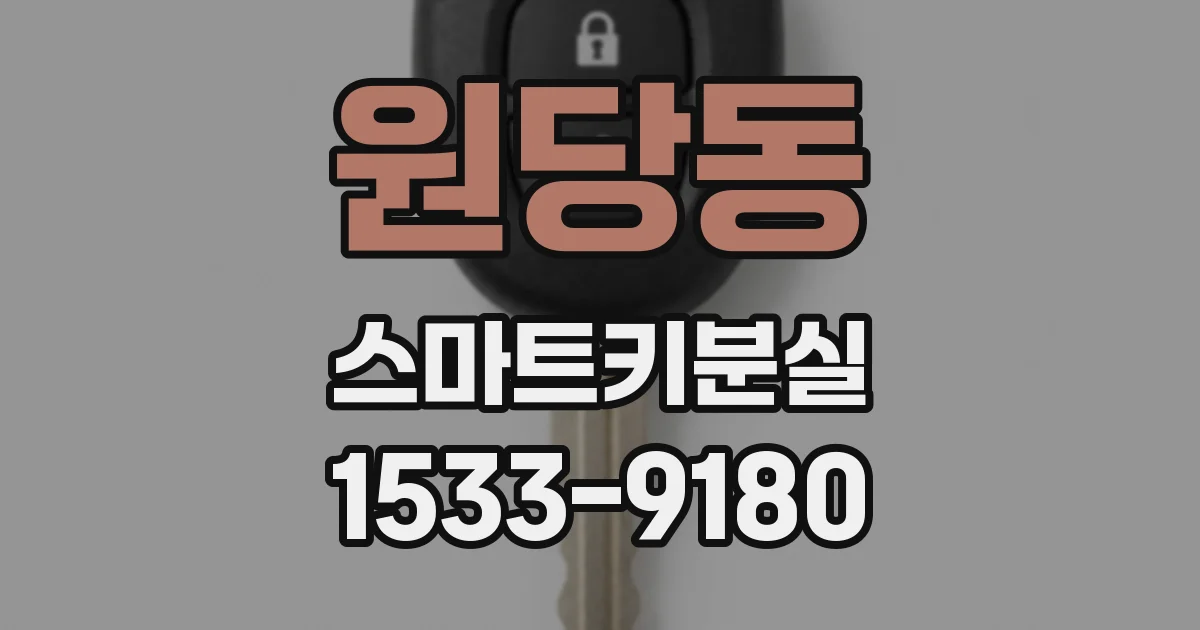 원당동 스마트키분실