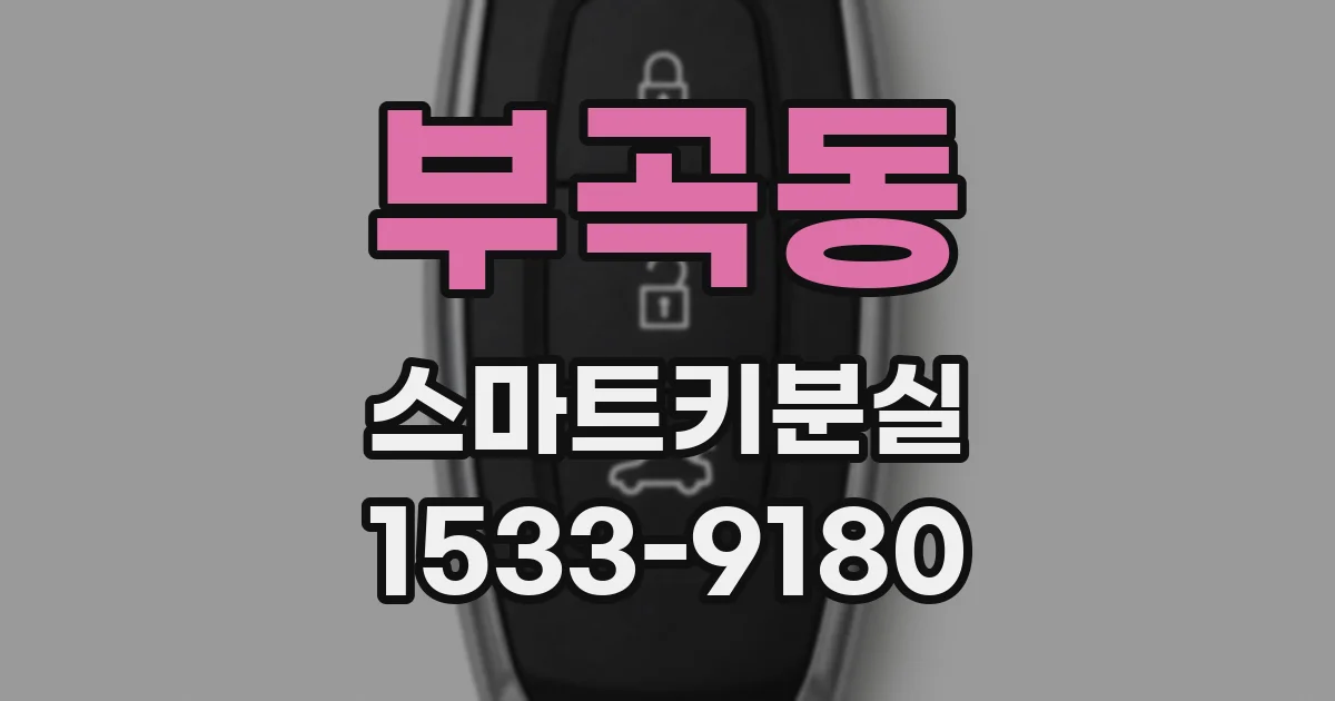 부곡동 스마트키분실