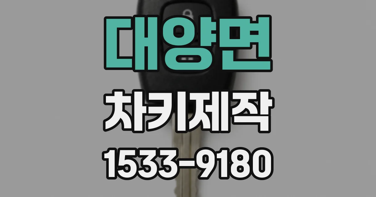 대양면 차키제작