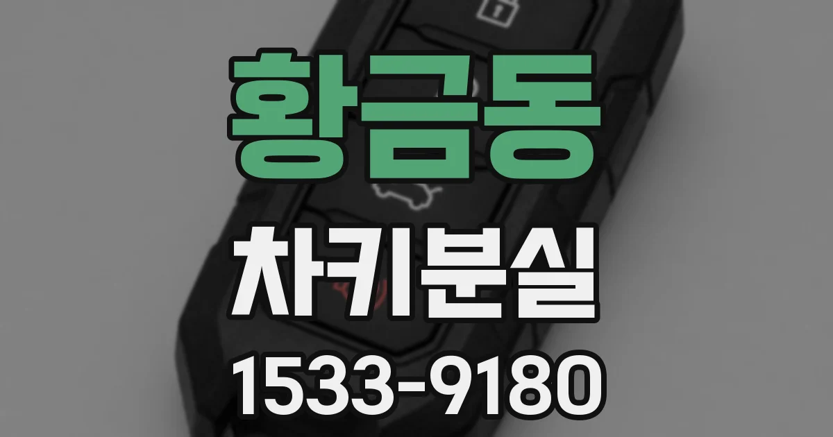 황금동 차키분실