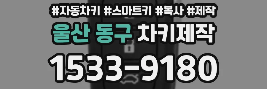 울산 동구 차키제작