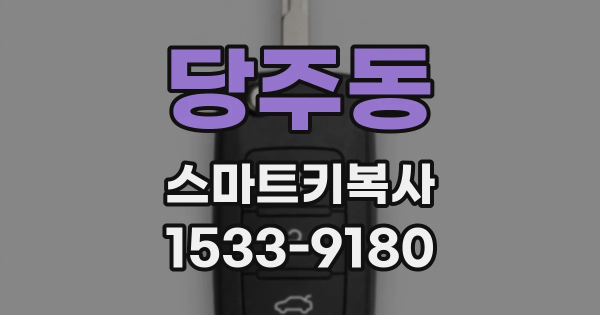당주동 스마트키복사