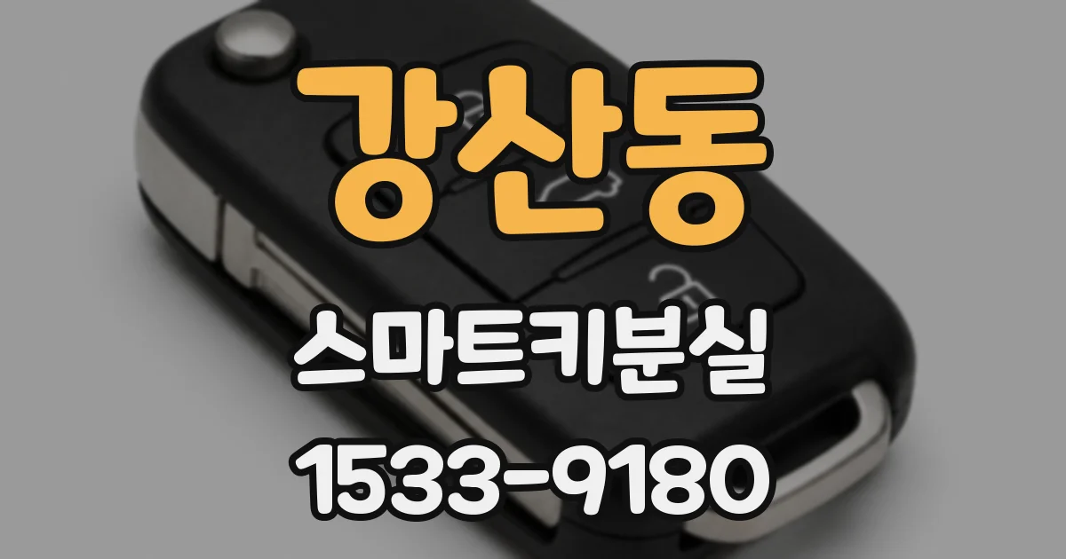 강산동 스마트키분실