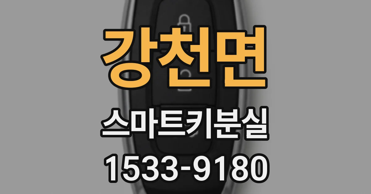 강천면 스마트키분실