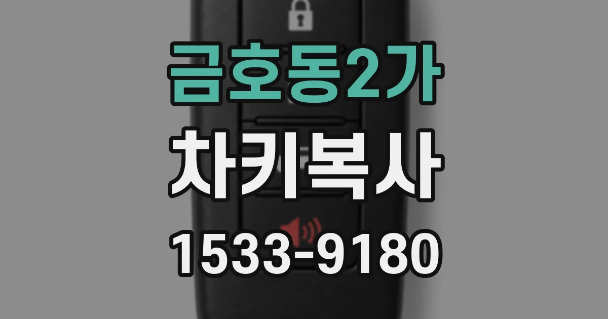 금호동2가 차키복사