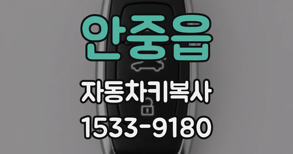 안중읍 자동차키복사